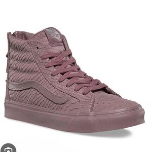 Women’s Vans Mauve Scaled Textured High-Top Sneaker Size 8